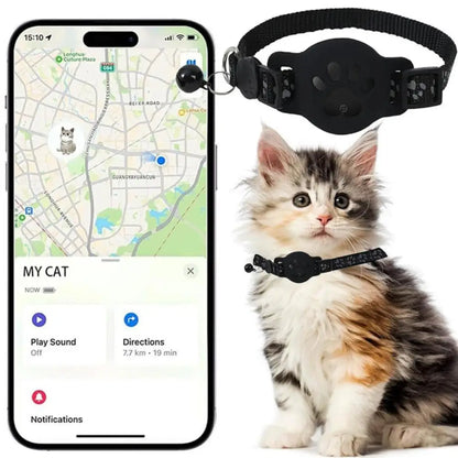 Two-Mode Multifunctional Pet GPS Tracker Collar for Cats, iOS-Compatible - My Pet Serenity