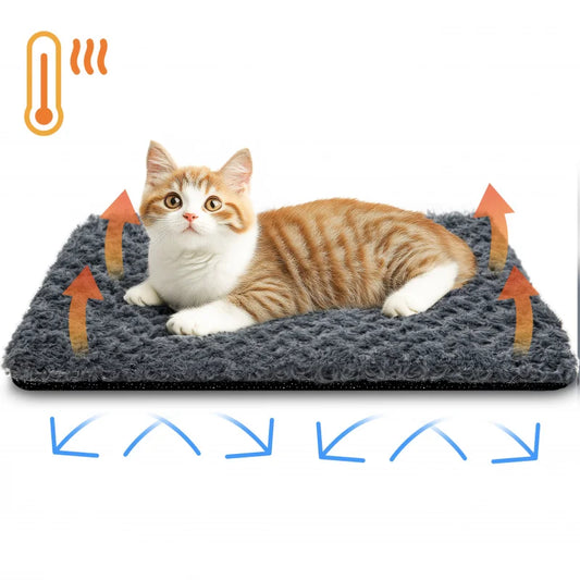 Self-Heating Pet Pad Blanket for Dogs and Cats, Washable Warm Cushion - My Pet Serenity