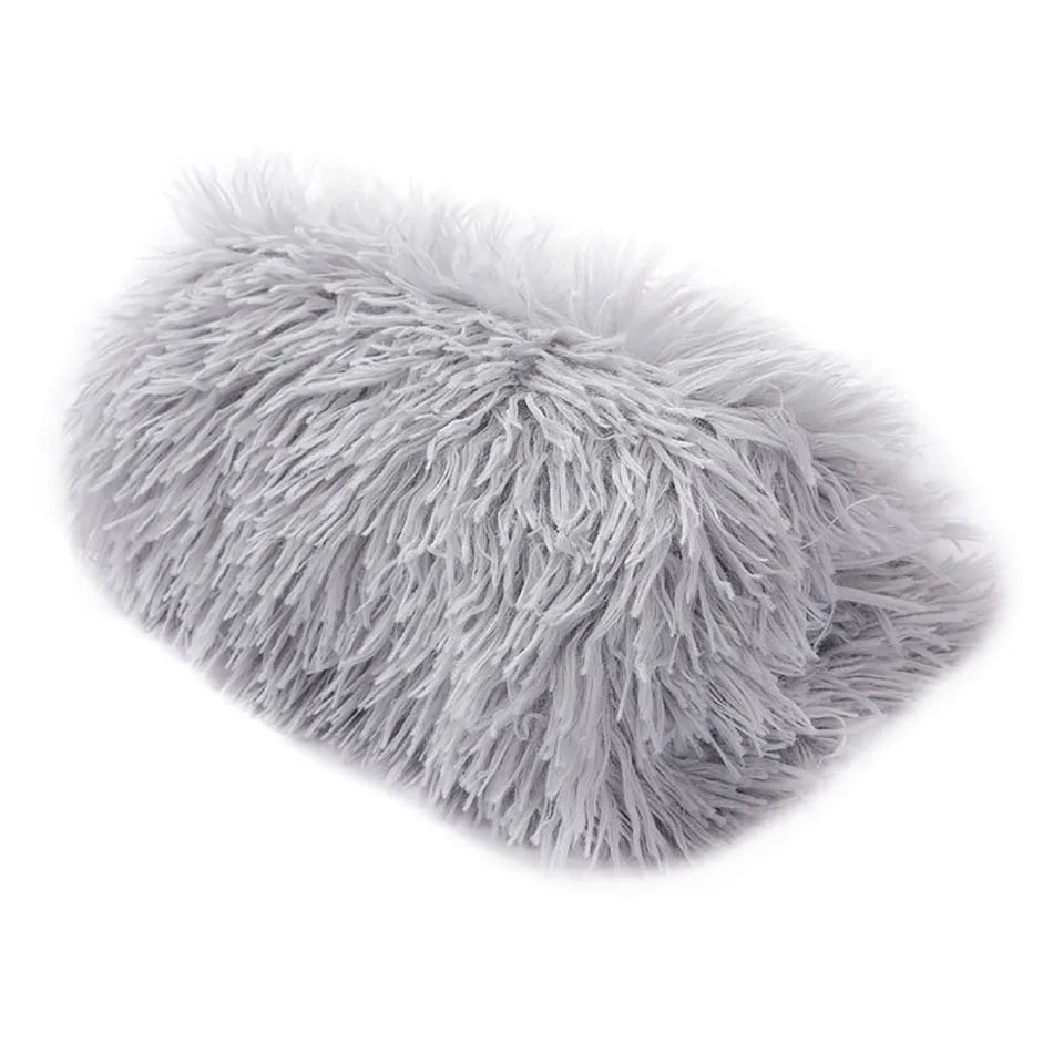 Winter dog and cat bed mat, washable plush cushion, warm and soft - My Pet Serenity