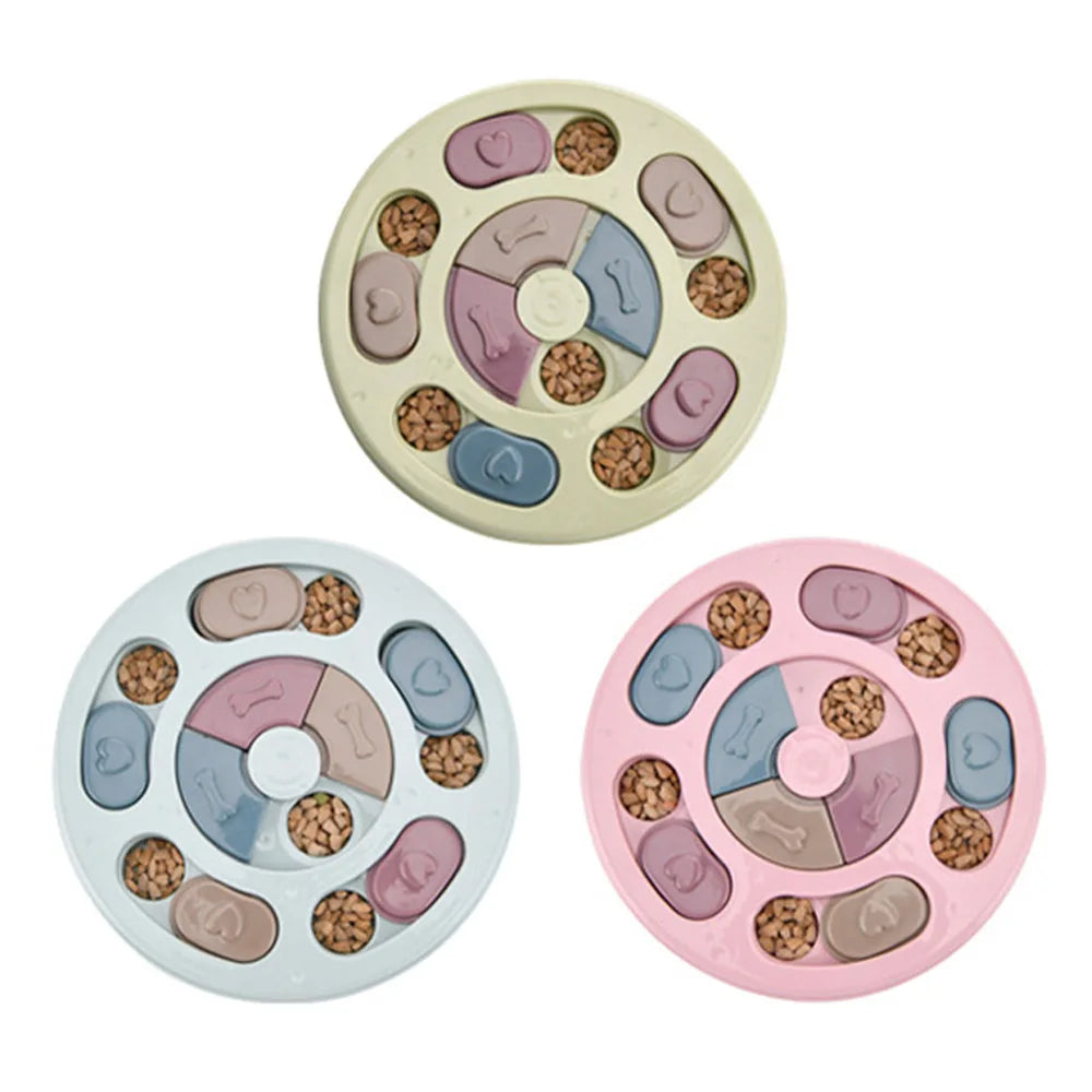 Puppy Slow Feeder Puzzle Bowl Non-Slip Food Dispenser for Dogs and Cats - My Pet Serenity