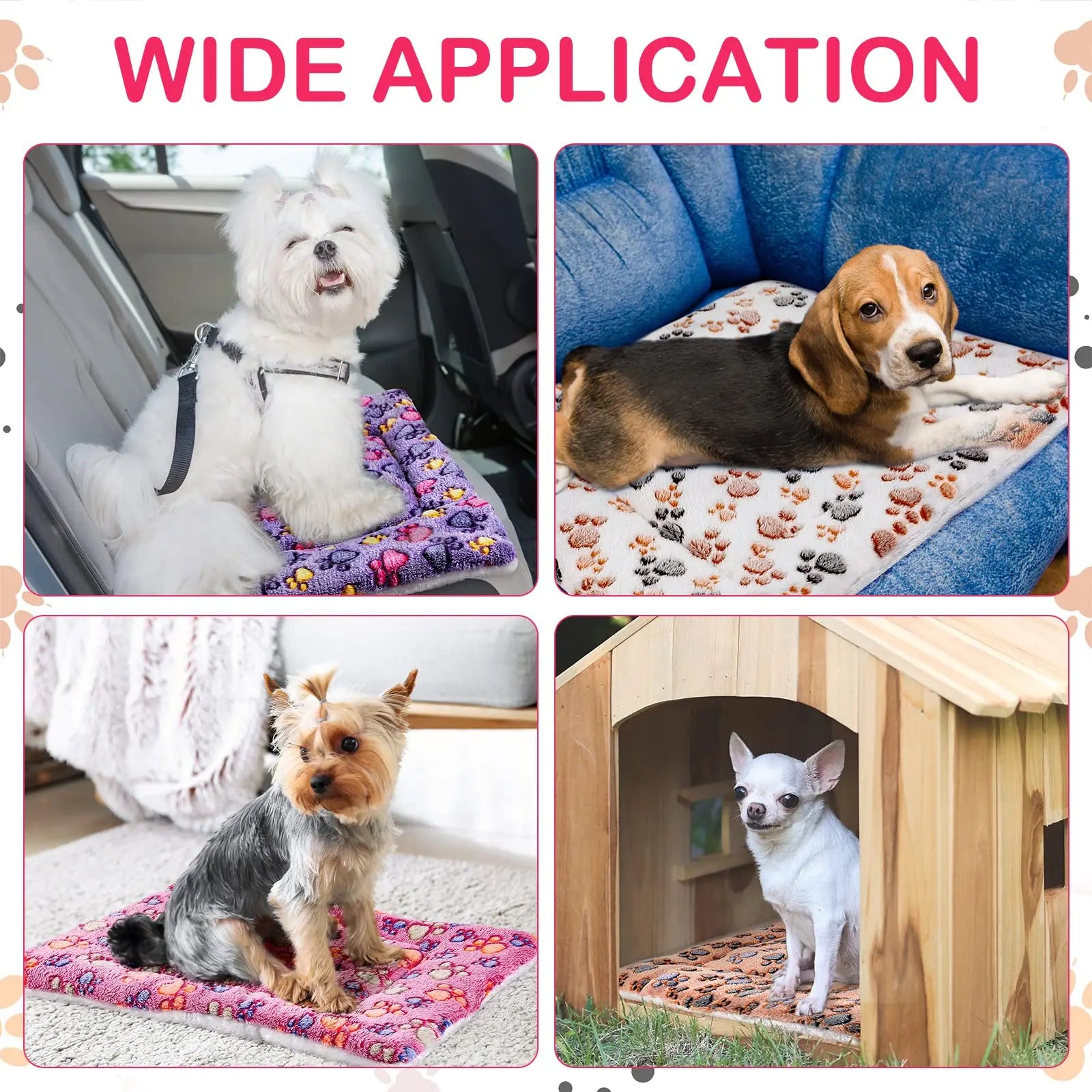 Dog Bed and Cat Sleeping Mat, Washable Cushion for Small to Large Dogs - My Pet Serenity