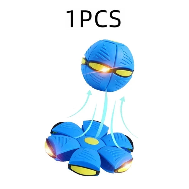 Dog Toy Flying UFO Morph Ball Outdoor Interactive Training Ball - My Pet Serenity