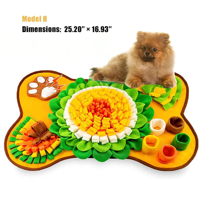 Dog Snuffle Mat: Interactive Slow Feeder for Foraging & Anxiety Relief - My Pet Serenity