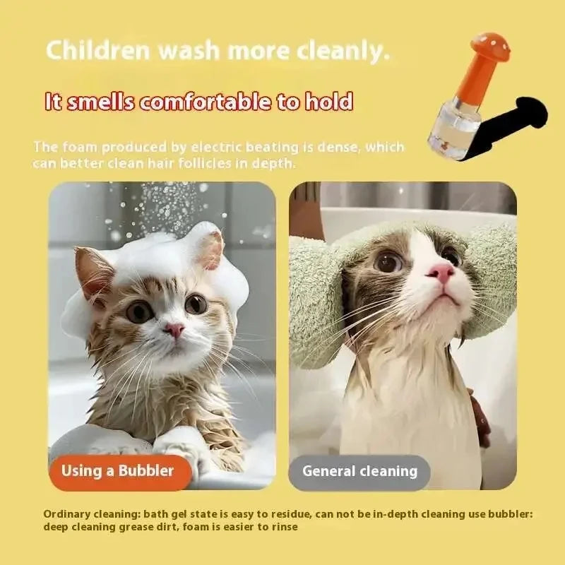 USB-Powered Pet Shower Foaming Dispenser for Washing Dogs - My Pet Serenity