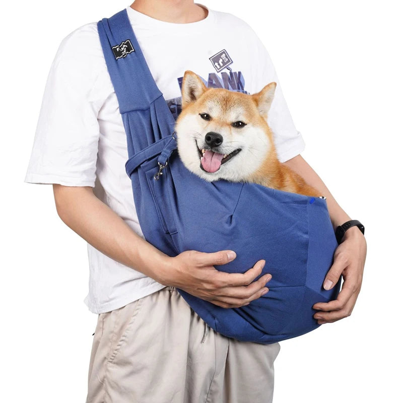 Outdoor Pet Carrier Shoulder Bag for Dogs and Puppies – Travel Sling - My Pet Serenity