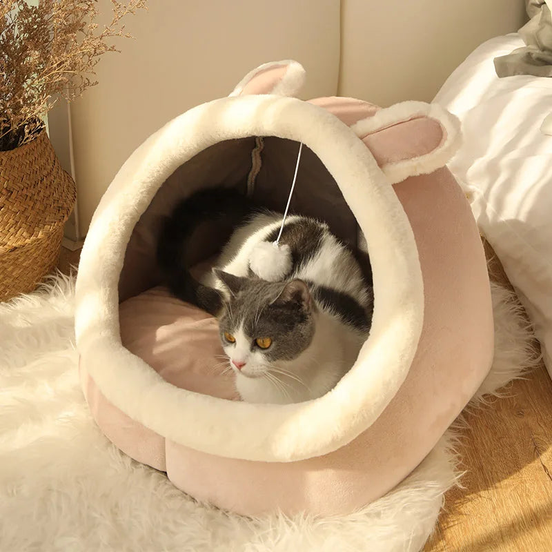 Foldable Cat Bed with Removable Washable Cover for Small Dogs - My Pet Serenity