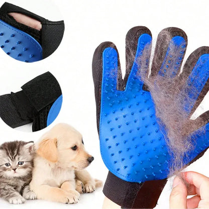 Pet Grooming Gloves for Dogs and Cats - Fur Removal and Massage - My Pet Serenity