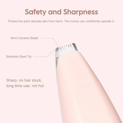Electric pet shaver for cats & dogs, rechargeable, low-noise trimmer - My Pet Serenity