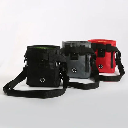 Dog Training Snack Pouch Carrier Foldable Waist Bag for Walking - My Pet Serenity