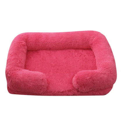 Large Dog Bed Plush Thickened Pad with Removable Cover for Winter - My Pet Serenity