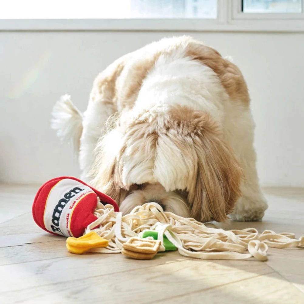 Dog Puzzle Toy Noodle-Shape Food-Dispensing for Small/Medium Dogs - My Pet Serenity