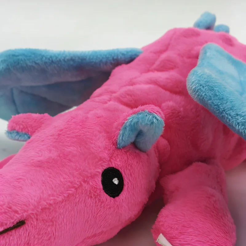 Dog Plush Squeaky Dragon Toy, Indestructible Safe Tough Chew Toy for Dogs - My Pet Serenity