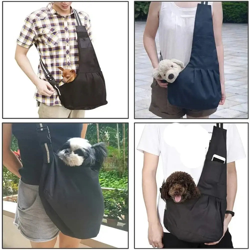 Pet Sling Carrier for Small Dogs and Cats - Adjustable, Breathable - My Pet Serenity