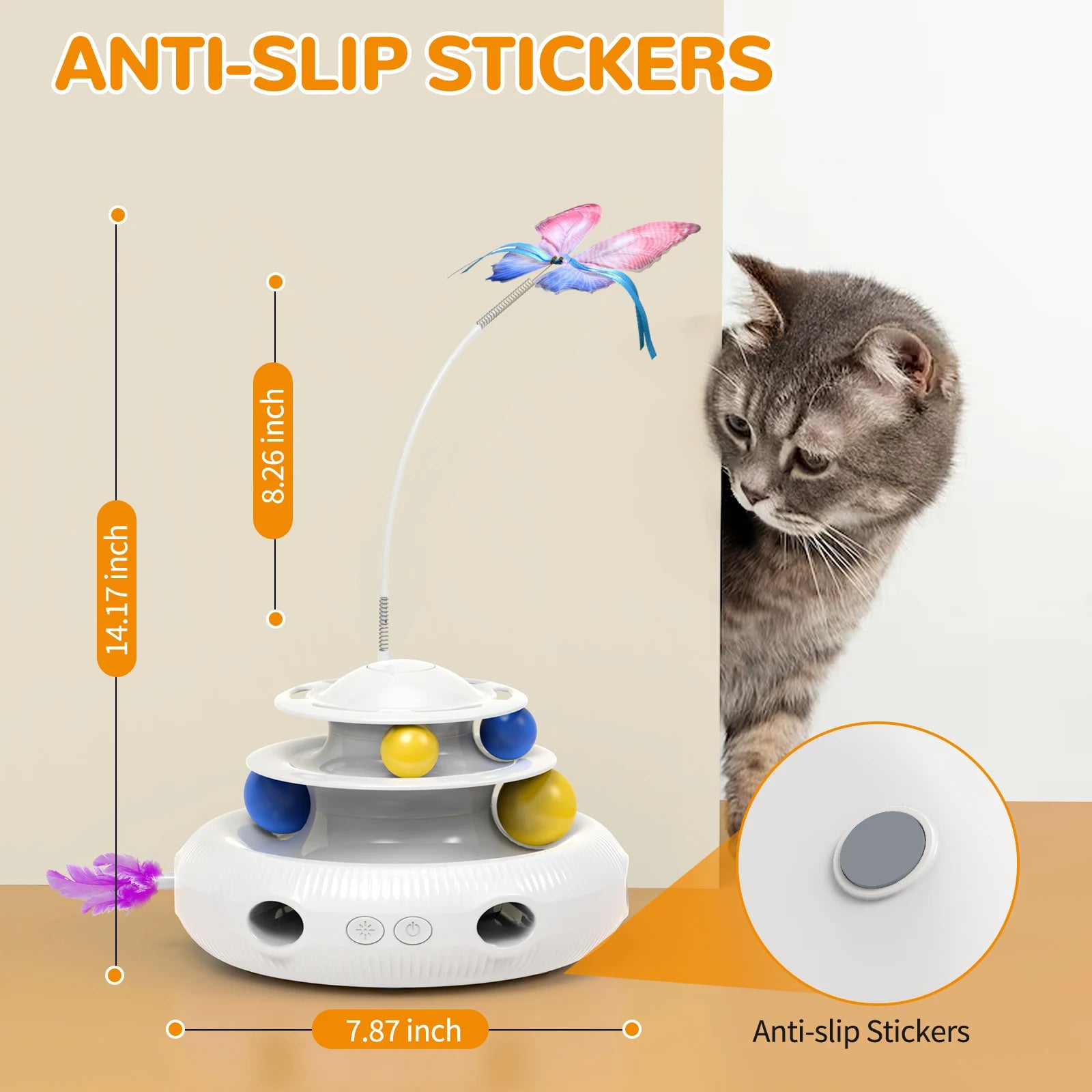 Rechargeable USB Cat Laser Toy - Interactive Indoor Puzzle Feather - My Pet Serenity