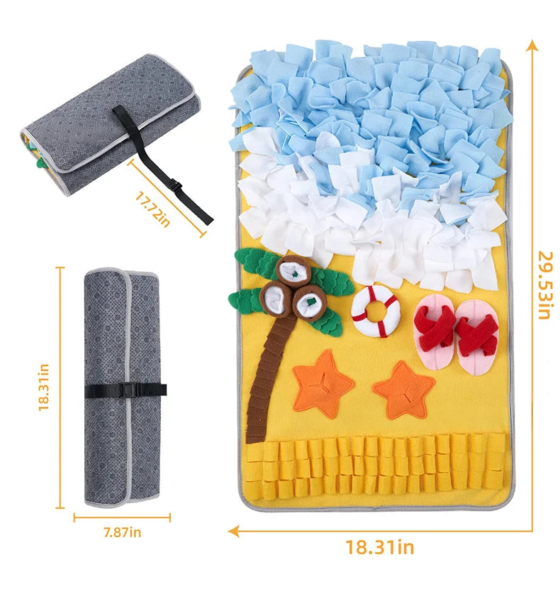 Dog Snuffle Mat: Interactive Slow Feeder for Foraging & Anxiety Relief - My Pet Serenity