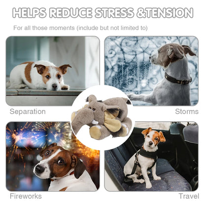 Mammoth Puppy Heartbeat Stuffed Toy for Anxiety Relief - My Pet Serenity