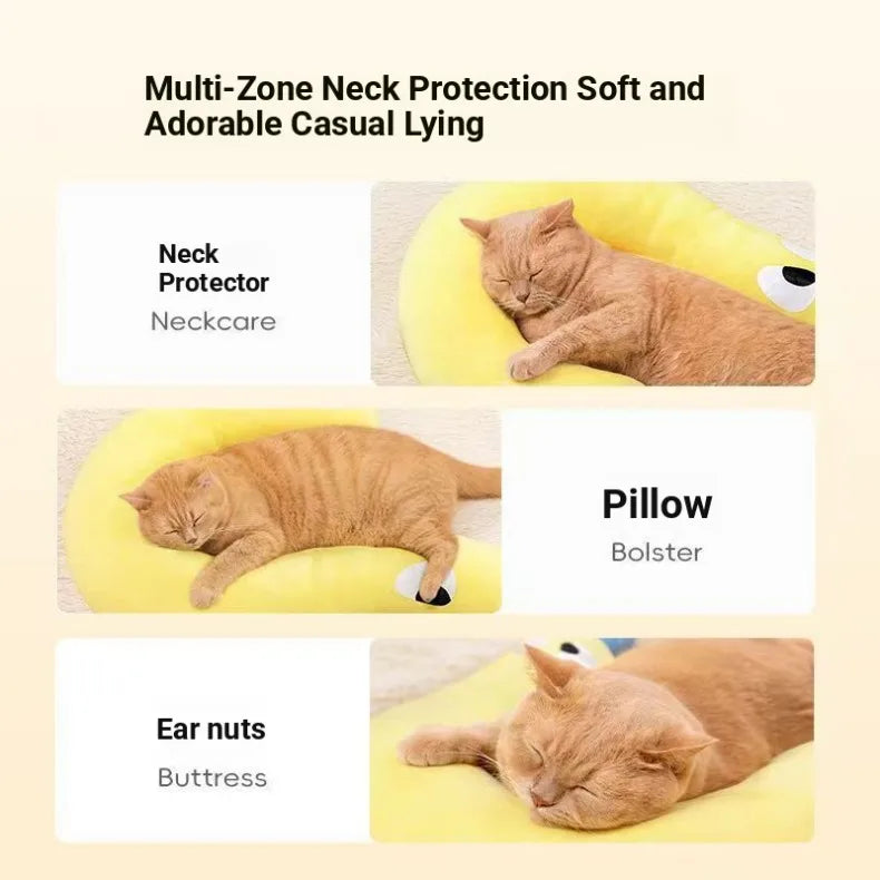 Dog and Cat Sleep Cushion Bed for Anxiety Relief Winter Snuggle Pillow - My Pet Serenity
