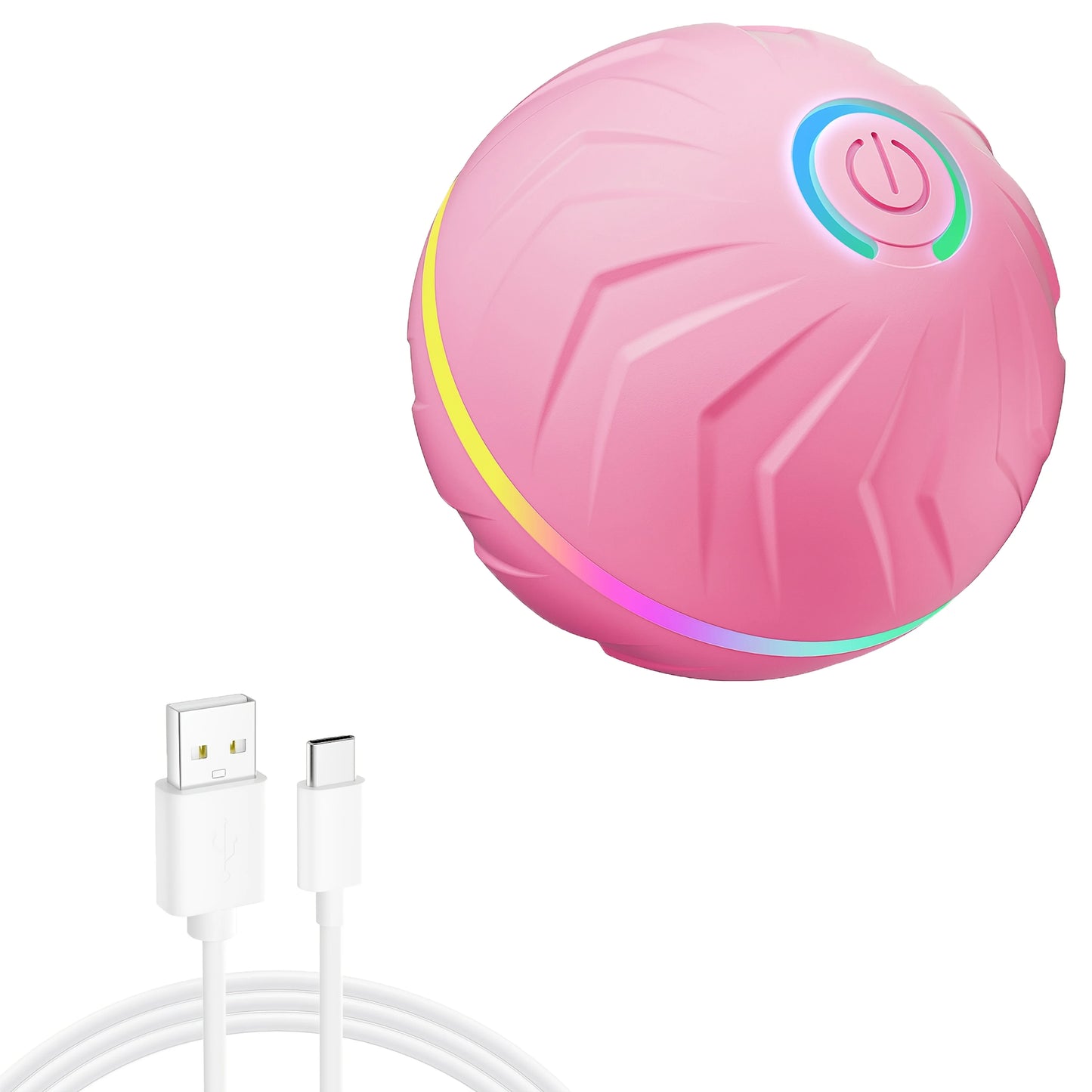 Interactive Dog Toy: Random Rolling, Jumping Lights, 4-Hour Battery - My Pet Serenity