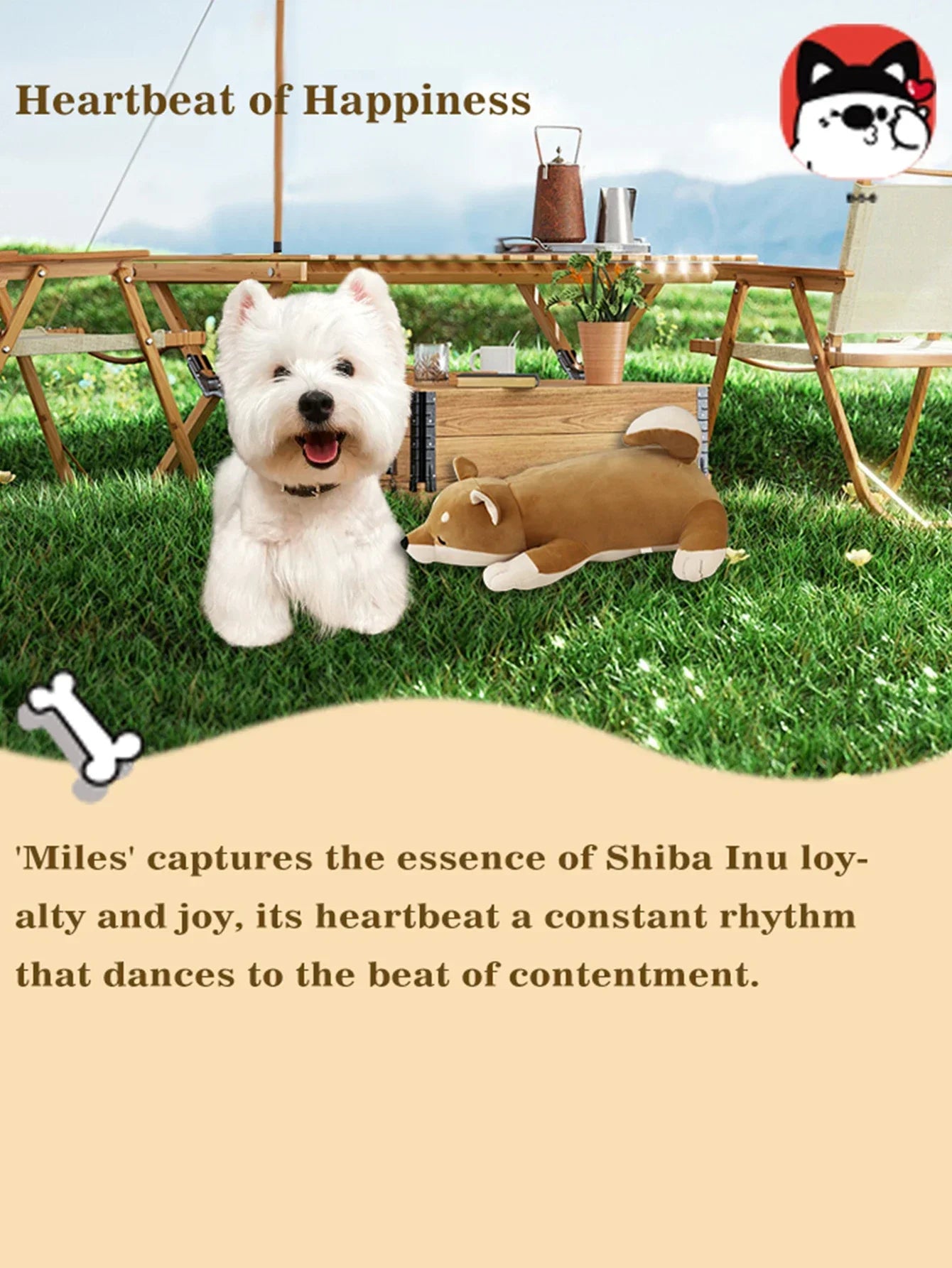 Dog Heartbeat Stuffed Toy for Puppies - Stress Relief & Calming Aid - My Pet Serenity