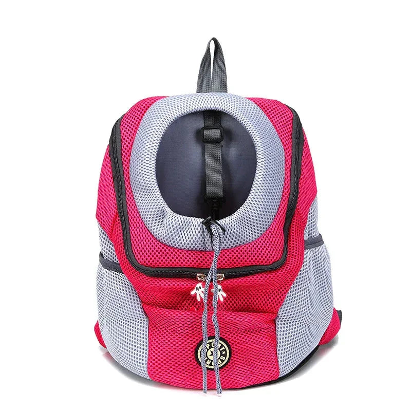 Double-Shoulder Mesh Dog Carrier Backpack for Travel | Pet Carrier - My Pet Serenity