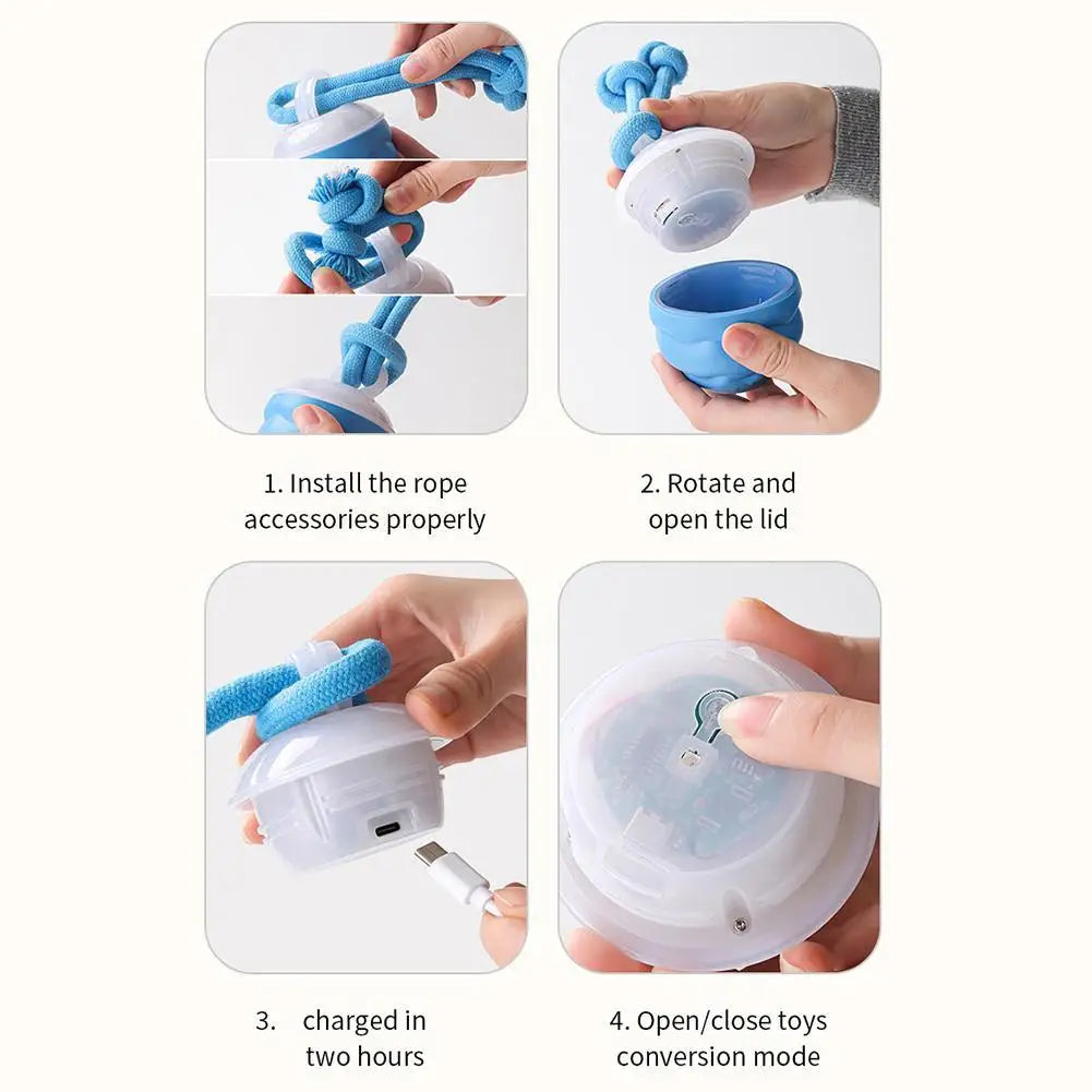 USB Interactive Dog Toy Ball Electronic Moving Ball for Puppies - My Pet Serenity