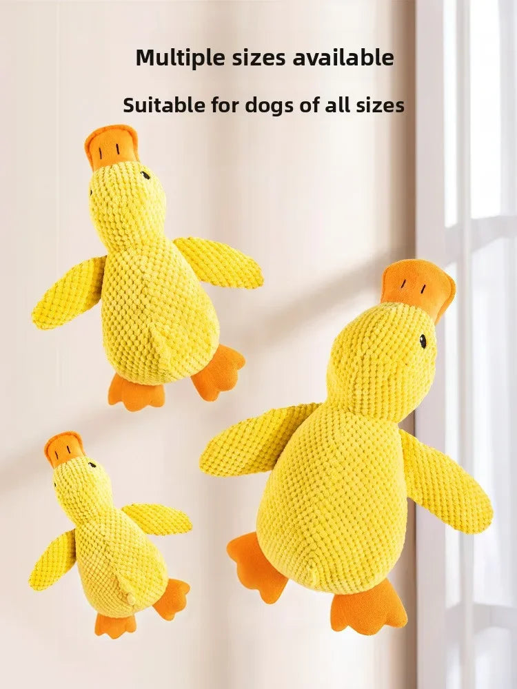 Dog Plush Calming Duck Squeaky Toy - Durable Puppy Sleep Companion - My Pet Serenity
