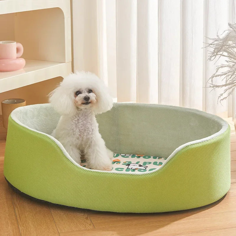 Winter Warm Plush Pet Bed for Cats and Small Dogs - Round Cat Bed - My Pet Serenity