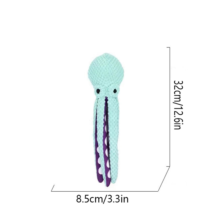 Dog Plush Octopus Toy - Sound, Durable Toy for Large & Small Dogs - My Pet Serenity