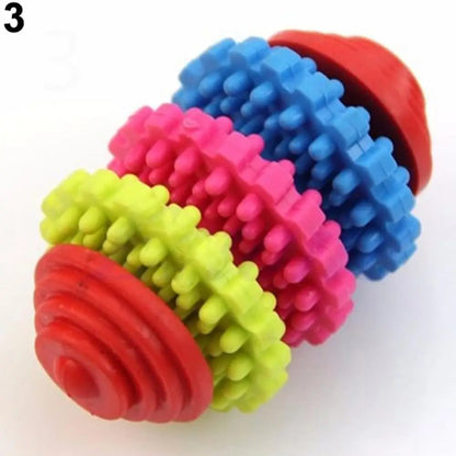 Durable rubber dog cat dental chew toy for teething, teeth cleaning - My Pet Serenity