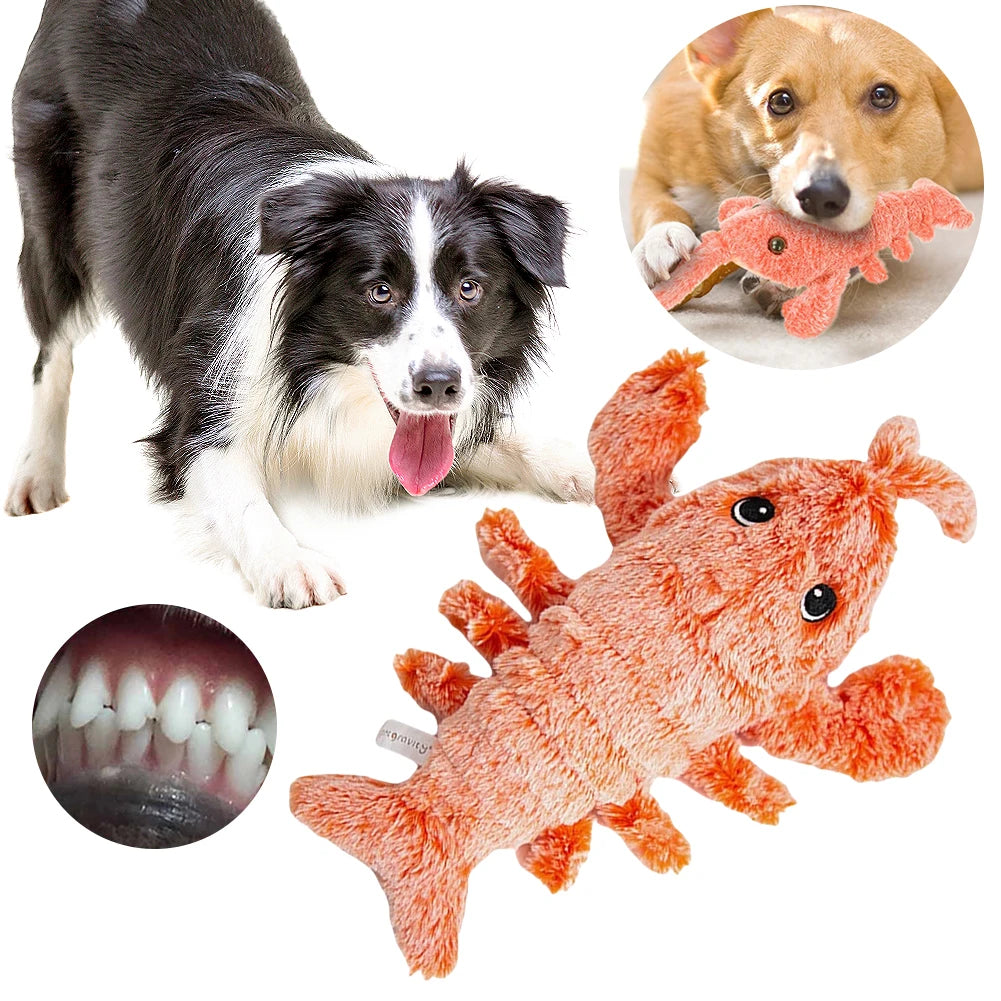Dog Interactive Plush Toy Floppy Lobster Squeak for Small-Large Dogs - My Pet Serenity