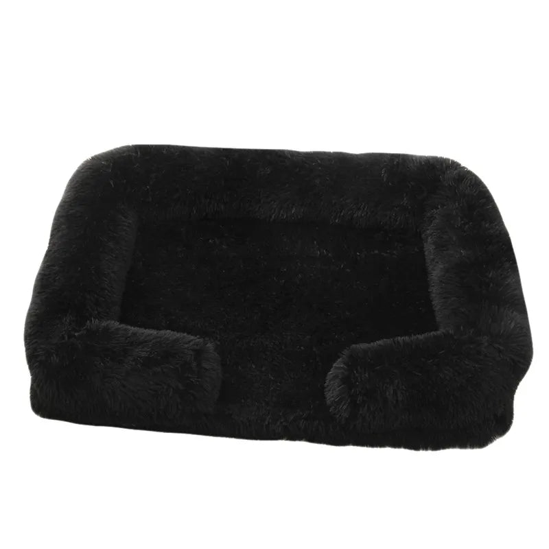 Large Dog Bed Plush Thickened Pad with Removable Cover for Winter - My Pet Serenity