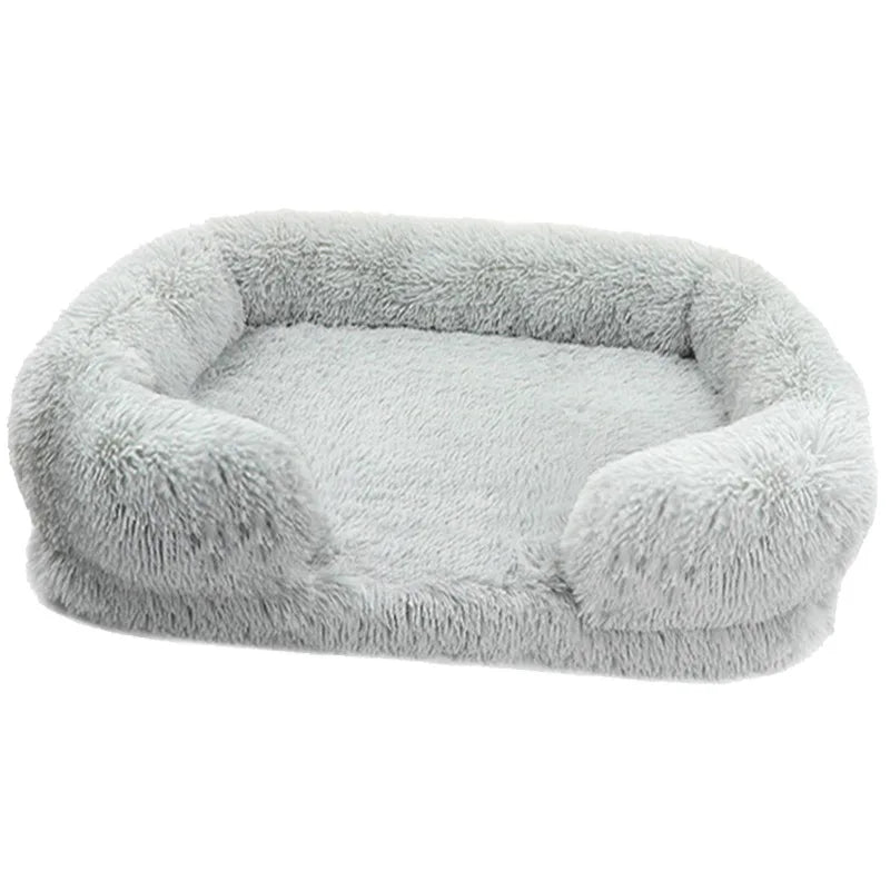 Large Dog Bed Plush Thickened Pad with Removable Cover for Winter - My Pet Serenity