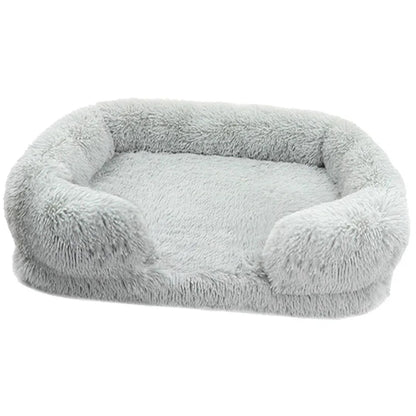 Large Dog Bed Plush Thickened Pad with Removable Cover for Winter - My Pet Serenity