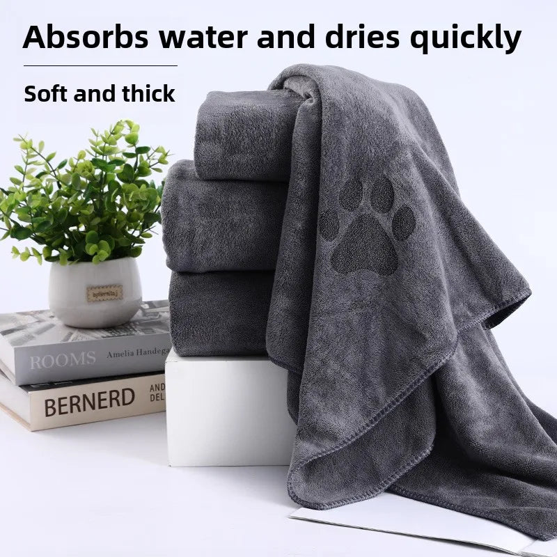 Pet Bath Towel for Dogs and Cats - Quick-Drying, Soft, Absorbent - My Pet Serenity