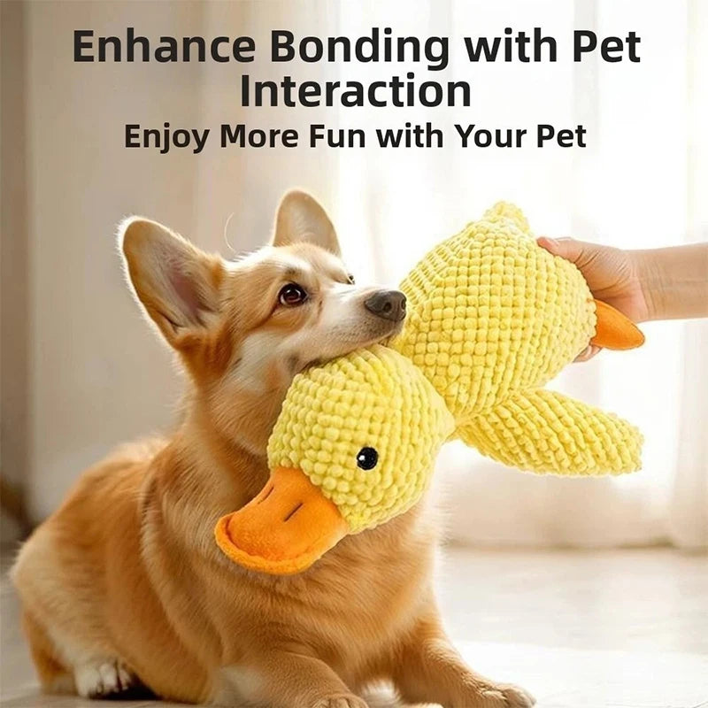 Dog Plush Duck Toy with Squeaker - Soft, Bite-Resistant - My Pet Serenity