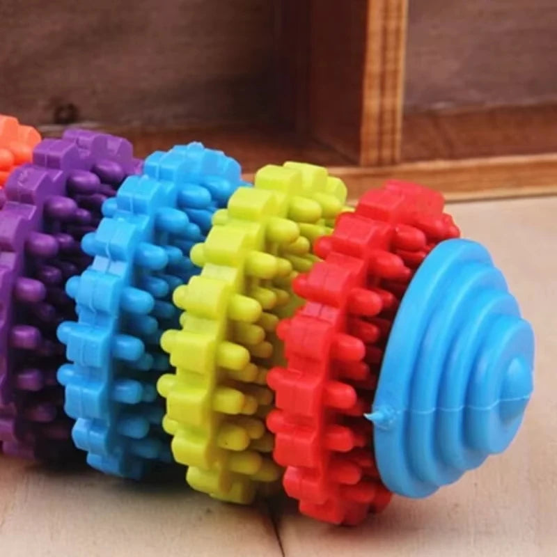 Durable rubber dog cat dental chew toy for teething, teeth cleaning - My Pet Serenity